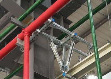 龙川该抗震支架的整体式支吊架结构协调性好